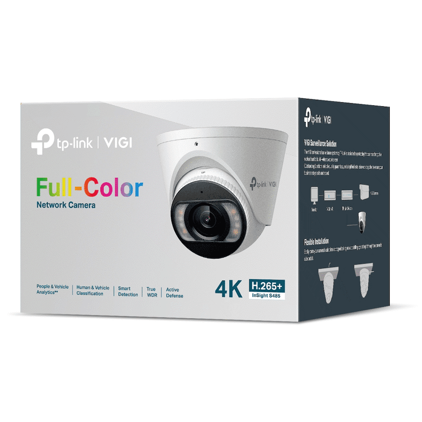 InSight S485 (2.8mm) VIGI 8MP Full-Color Turret Network Camera