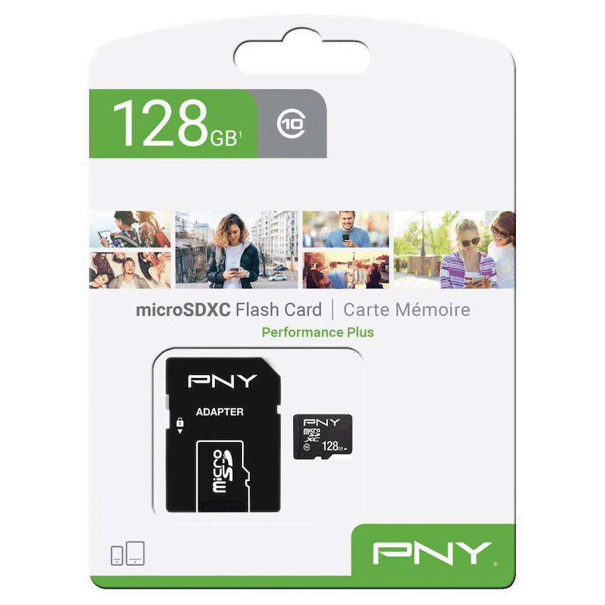 PNY 128GB microSDXC UHS-I Class 10 Memory Card (100MB/s Read)