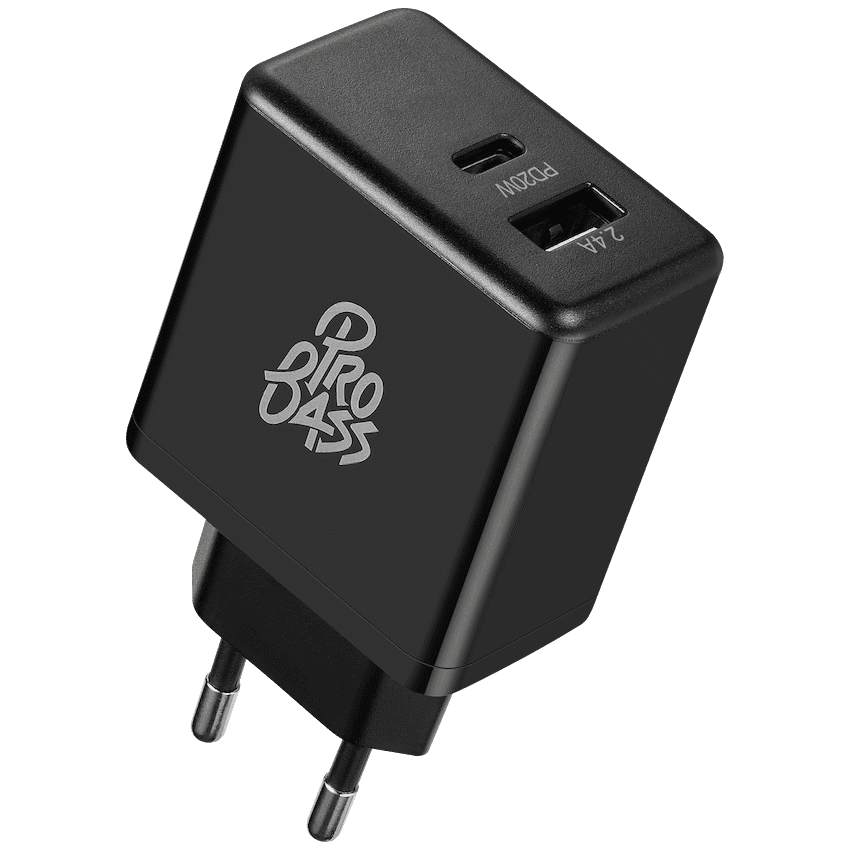 Pro Bass Dual USB + Type-C Wall Charger 32w
