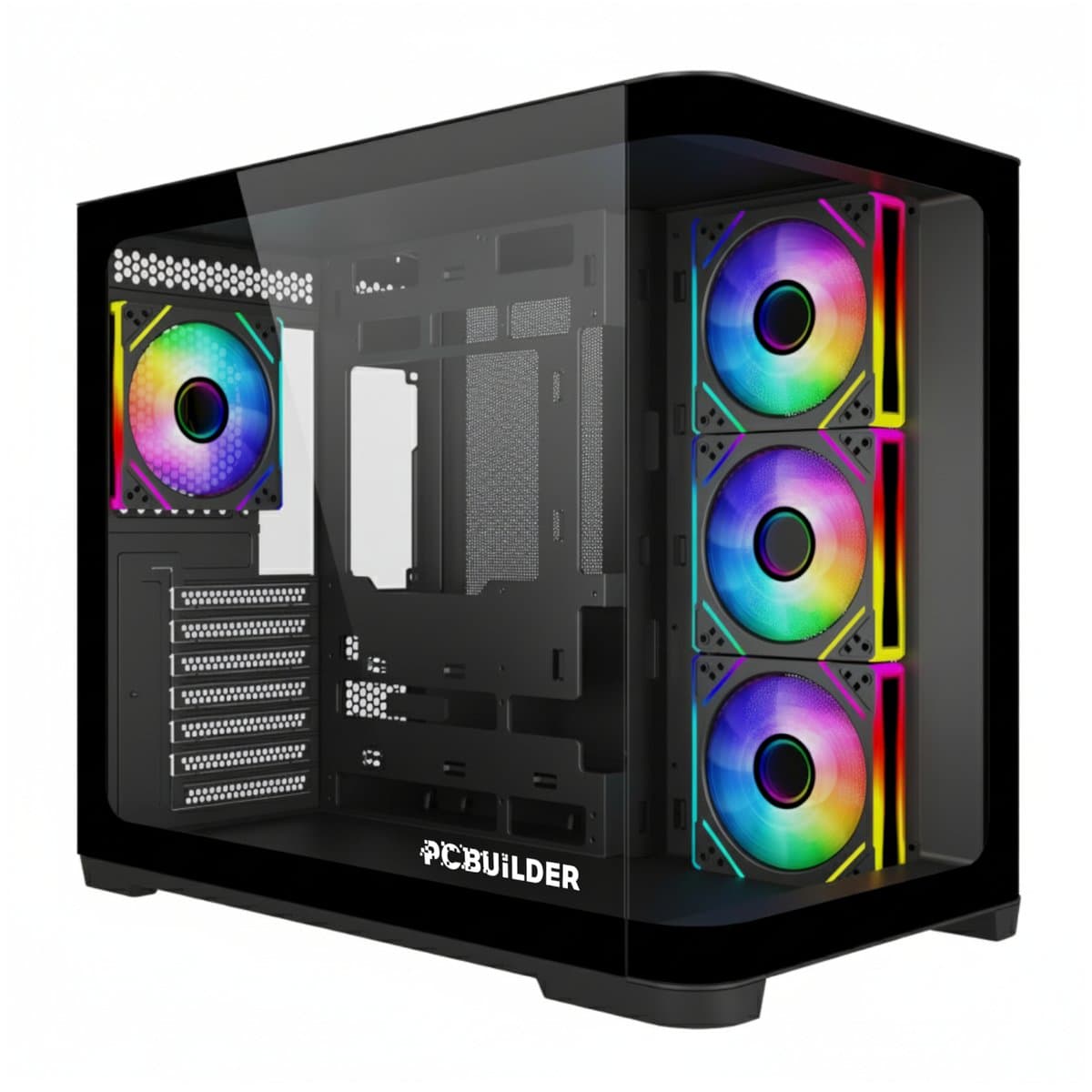 PCBuilder HOLDFAST ATX Back-Connect Gaming Chassis