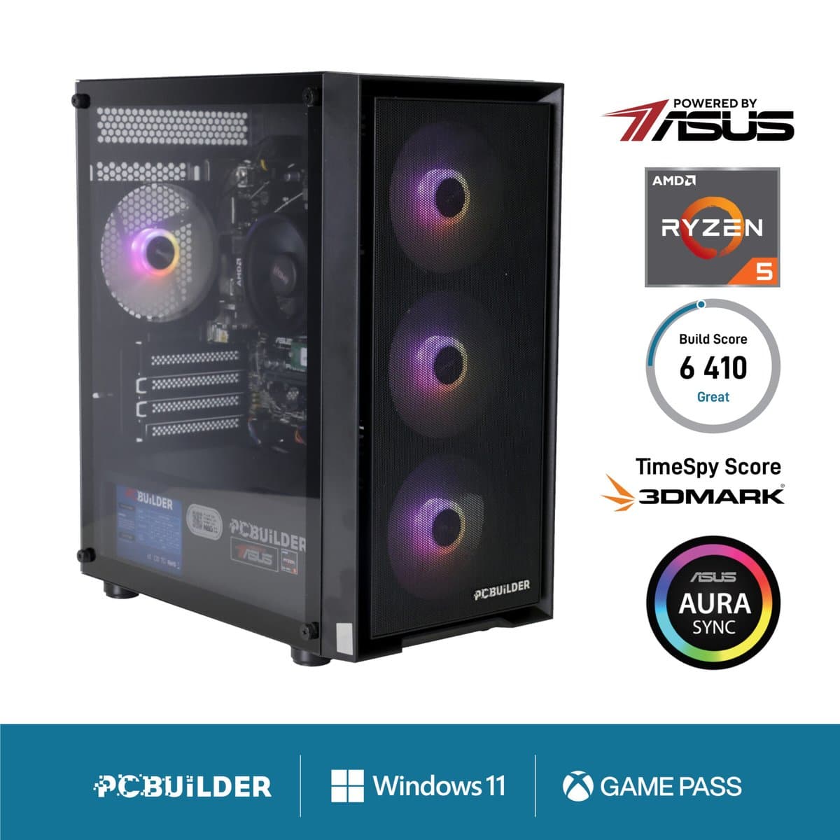 PCBuilder Ryzen 5 5500 STALKER Windows 11 Gaming PC