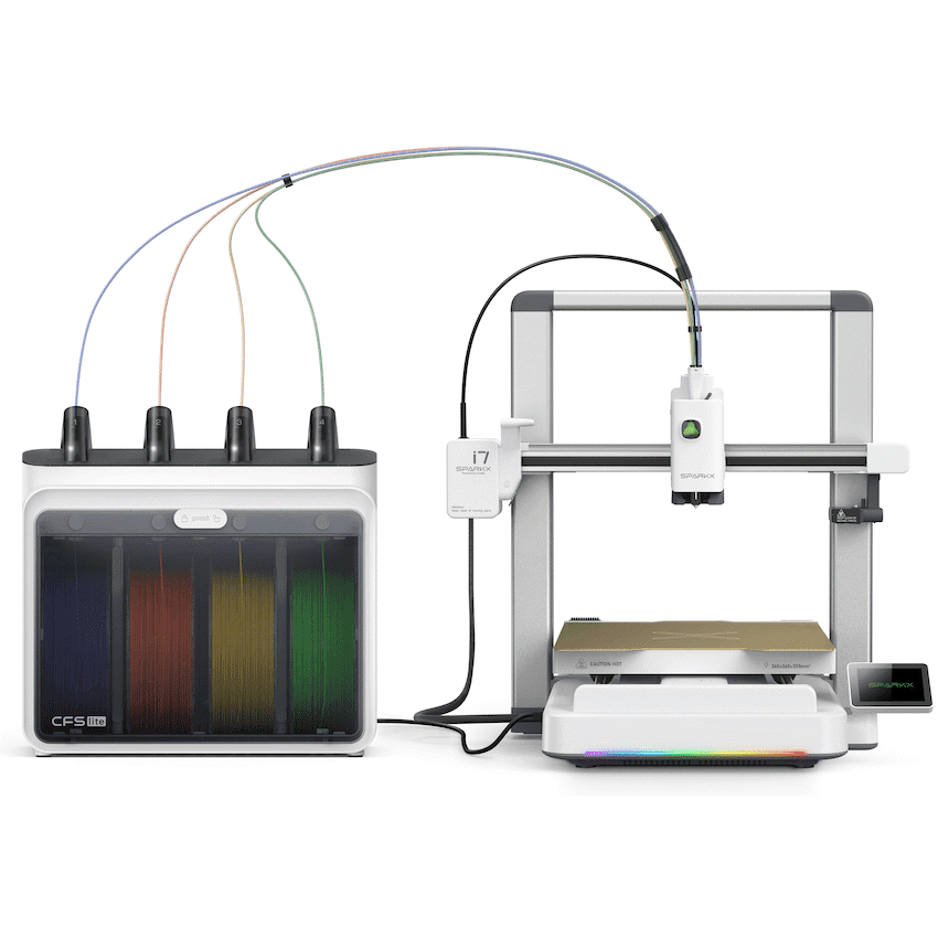 Creality SparkX i7 3D Printer with CFS Lite 4 Filament Dispenser
