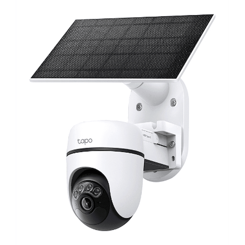 Solar-Powered Pan/Tilt Security Camera Kit