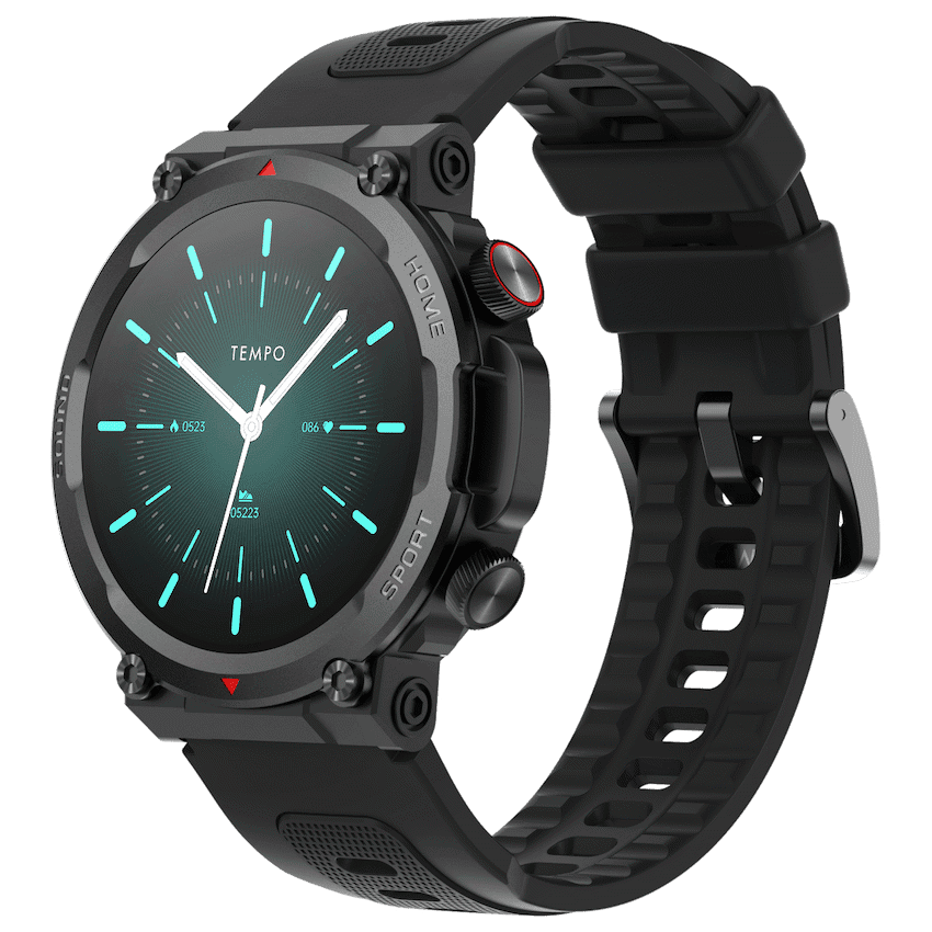 Tempo Pulse Round Smart Watch Black