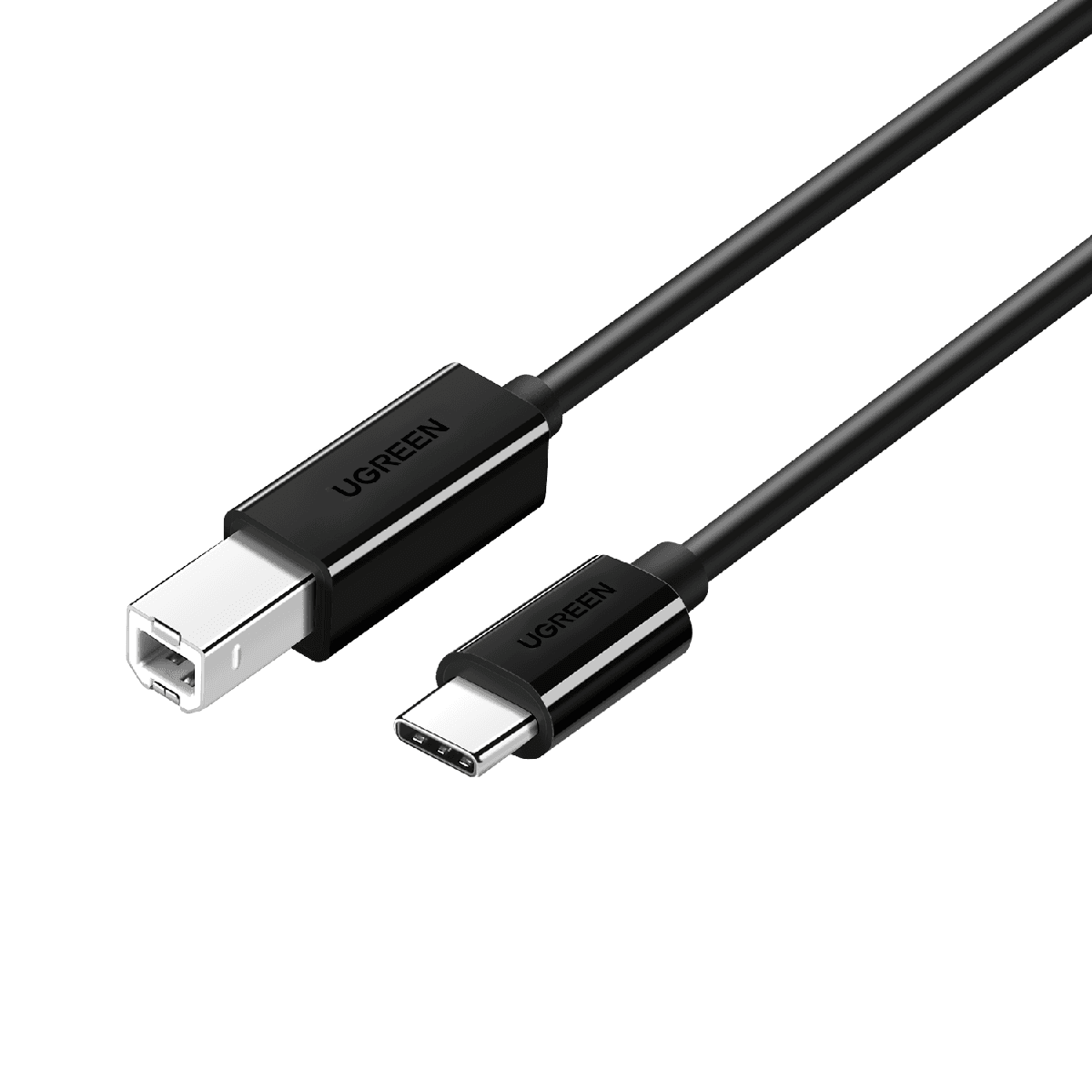 UGreen USB Type-C to B Male Printing Cable 2m - Black