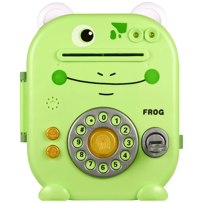 Volkano Kids Frog Series Money Saving Vault - Green