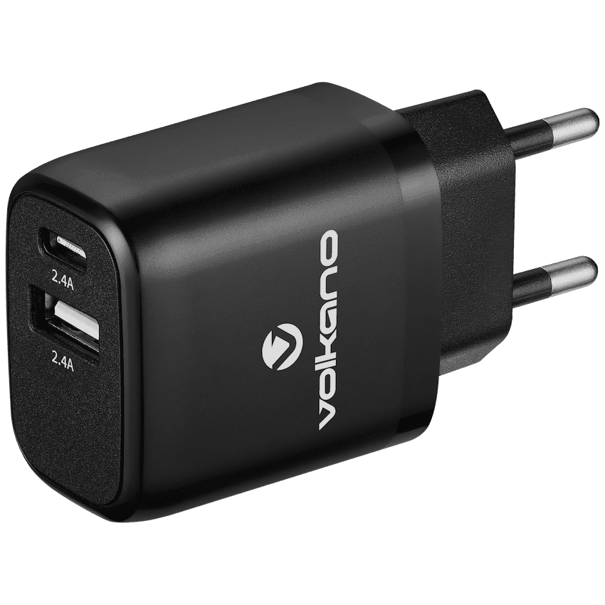 Volkano On the Go USB Plus Type-C Wall Charger