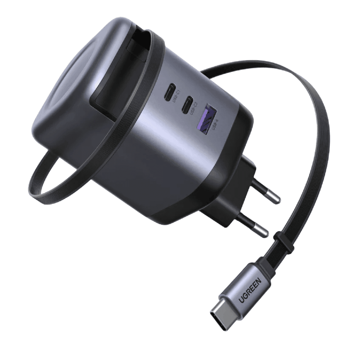 UGREEN Nexode 100W Charger with Retractable USB Type-C Cable