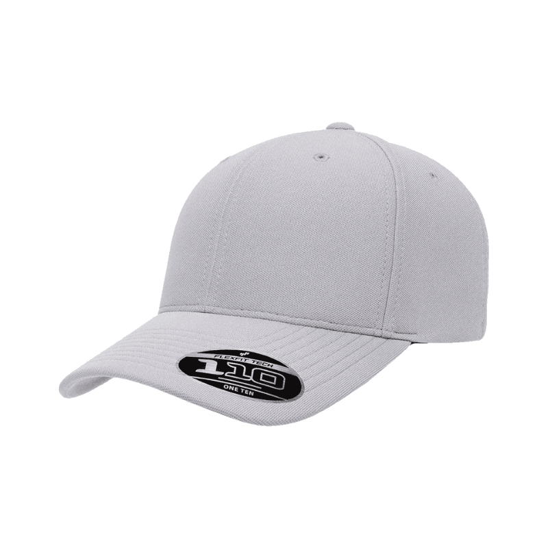 Flexfit 110 Fit Silver Cap Cool & Dry Mini Pique Adjustable