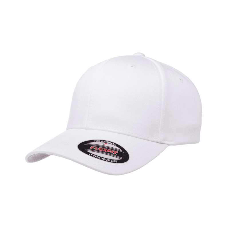 Flexfit Baseball White Cap Fitted