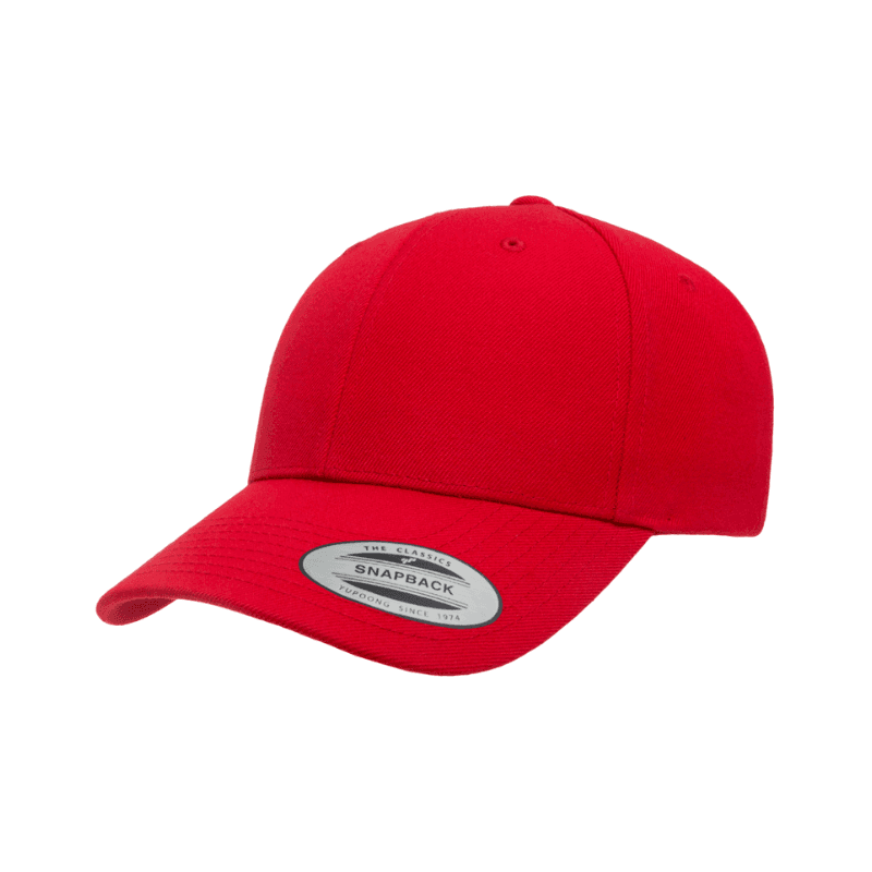 Flexfit X-Cap Red Retro Cotton Blend Snapback Adjustable Fit