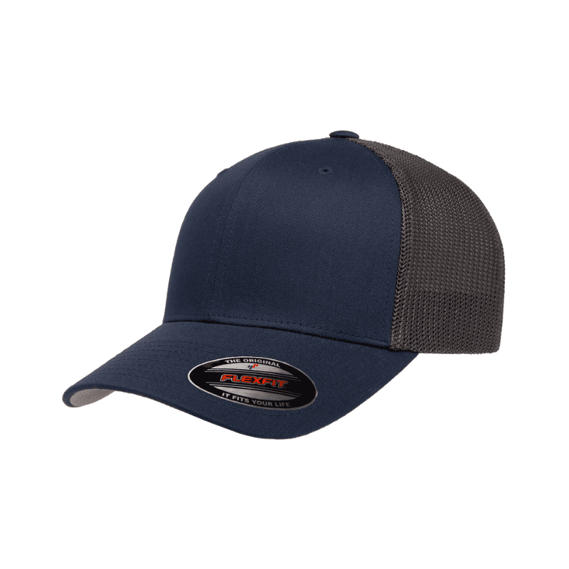 Flexfit 6511T - NAVY / GRAPHITE Fitted Trucker 2 Tone Navy & Graphite Fitted