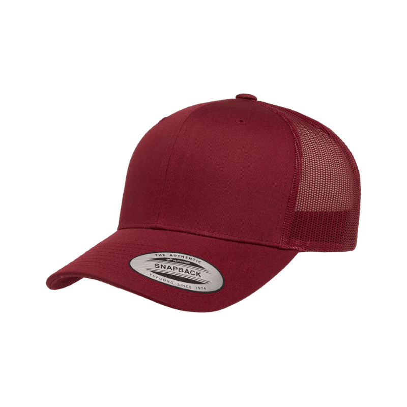 Flexfit Retro Trucker Cranberry Cap Snapback