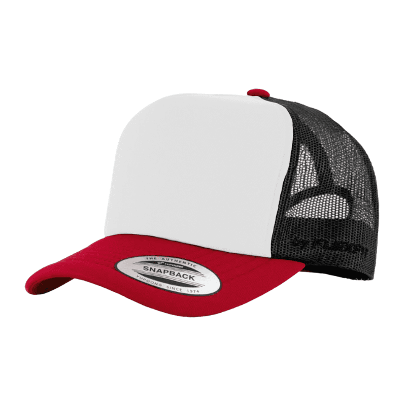 Flexfit VZ Trucker Black, White & Red Cap Adjustable Fit
