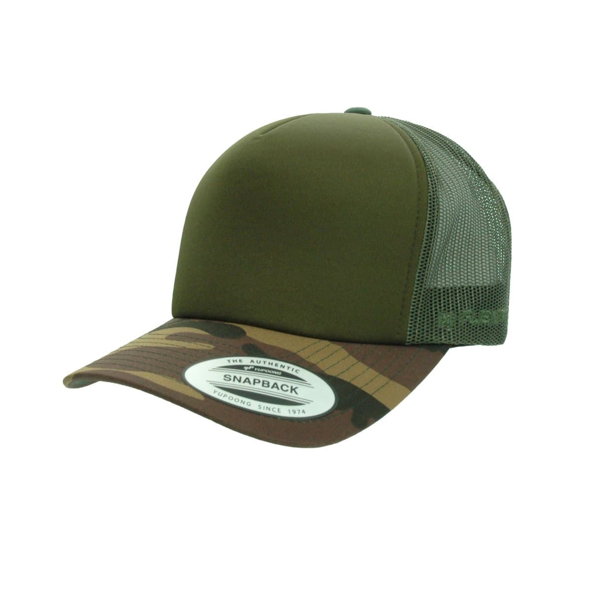Flexfit VZ Trucker Camo & Olive Cap Adjustable Fit