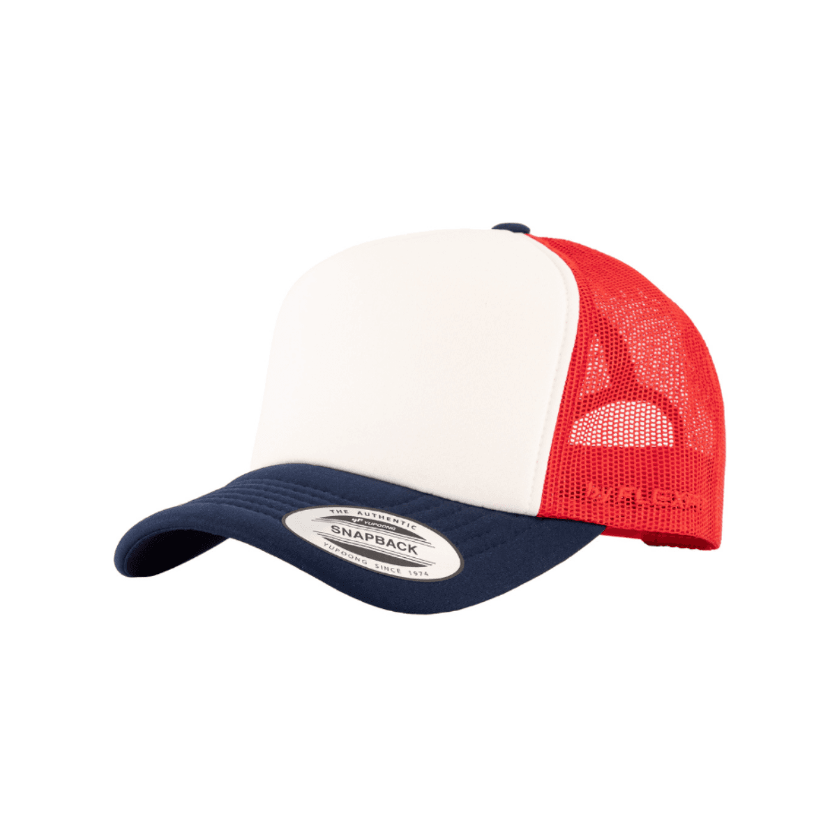 Flexfit VZ Trucker Red, White & Navy Cap Snapback