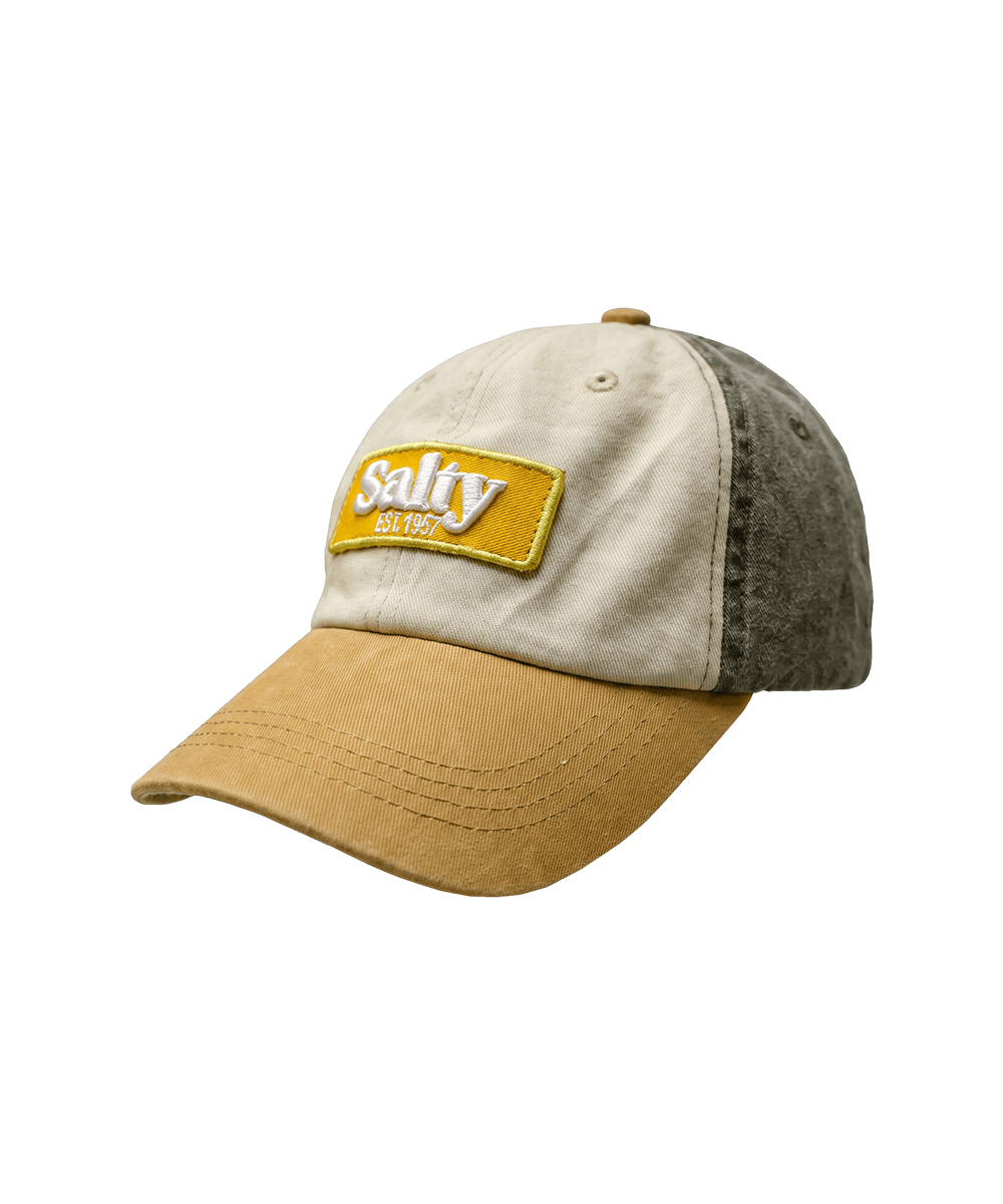 Salty 3 Colour Cap Olive/Stone/Mustard