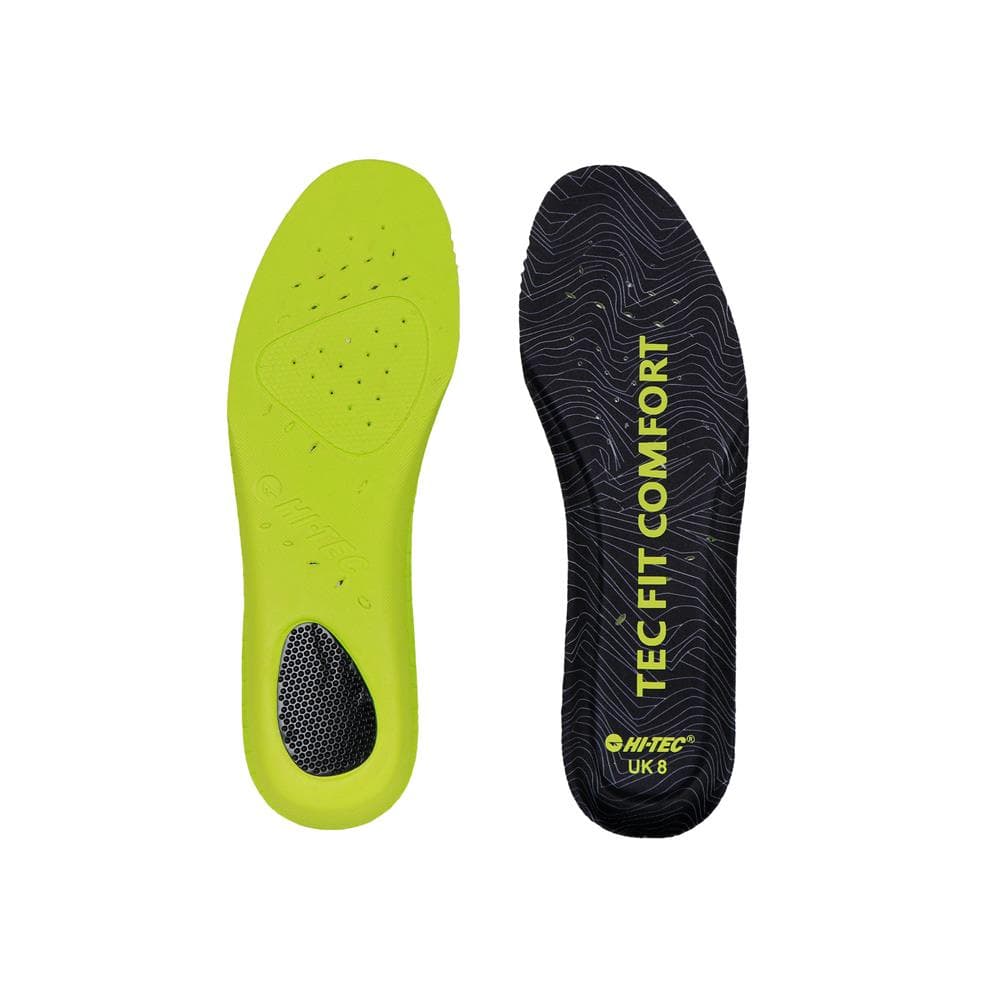 Hi-Tec Innersoles Tec Fit Comfort - Black/Acid lime