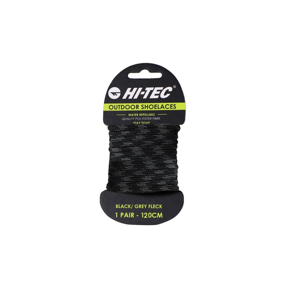 Hi-Tec Laces-120Cm Single Pack - Black/Grey Fleck