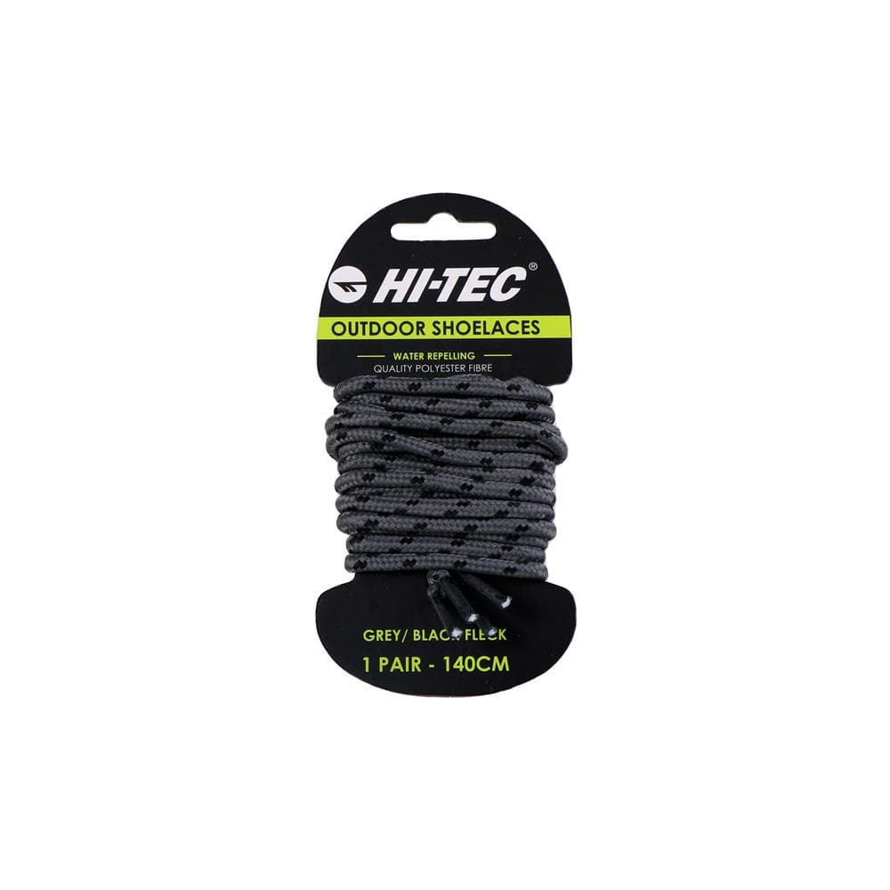 Hi-Tec Laces-140Cm Single Pack - Grey/Black Fleck