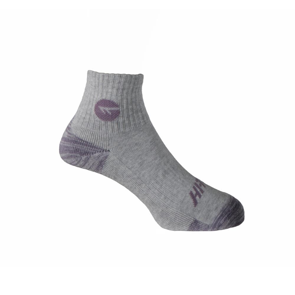 Ladies Exploration Sock Short - Grey Melange/Lilac