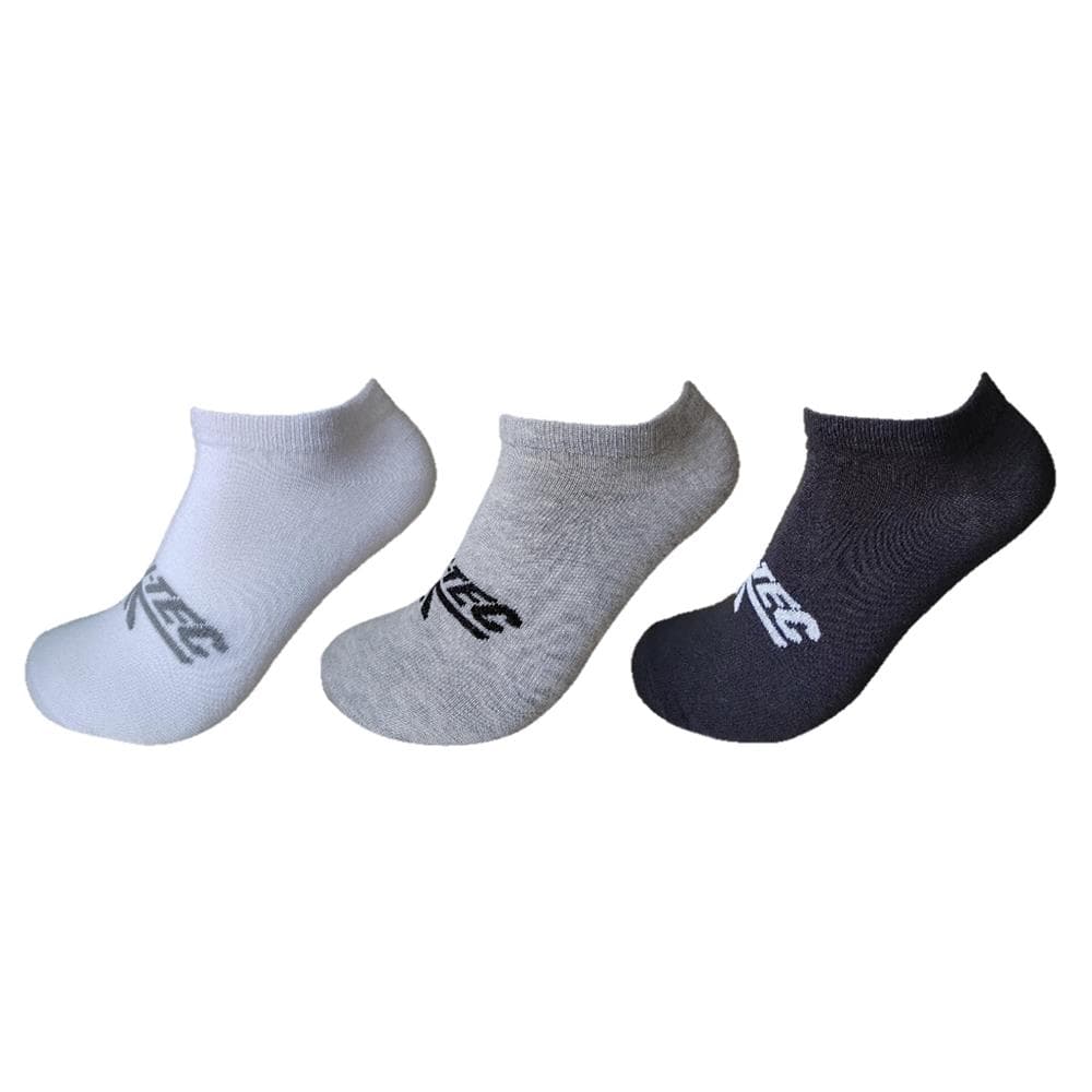 Hi-Tec Mens Ankle Sock 3 Pack - White/Grey/Black