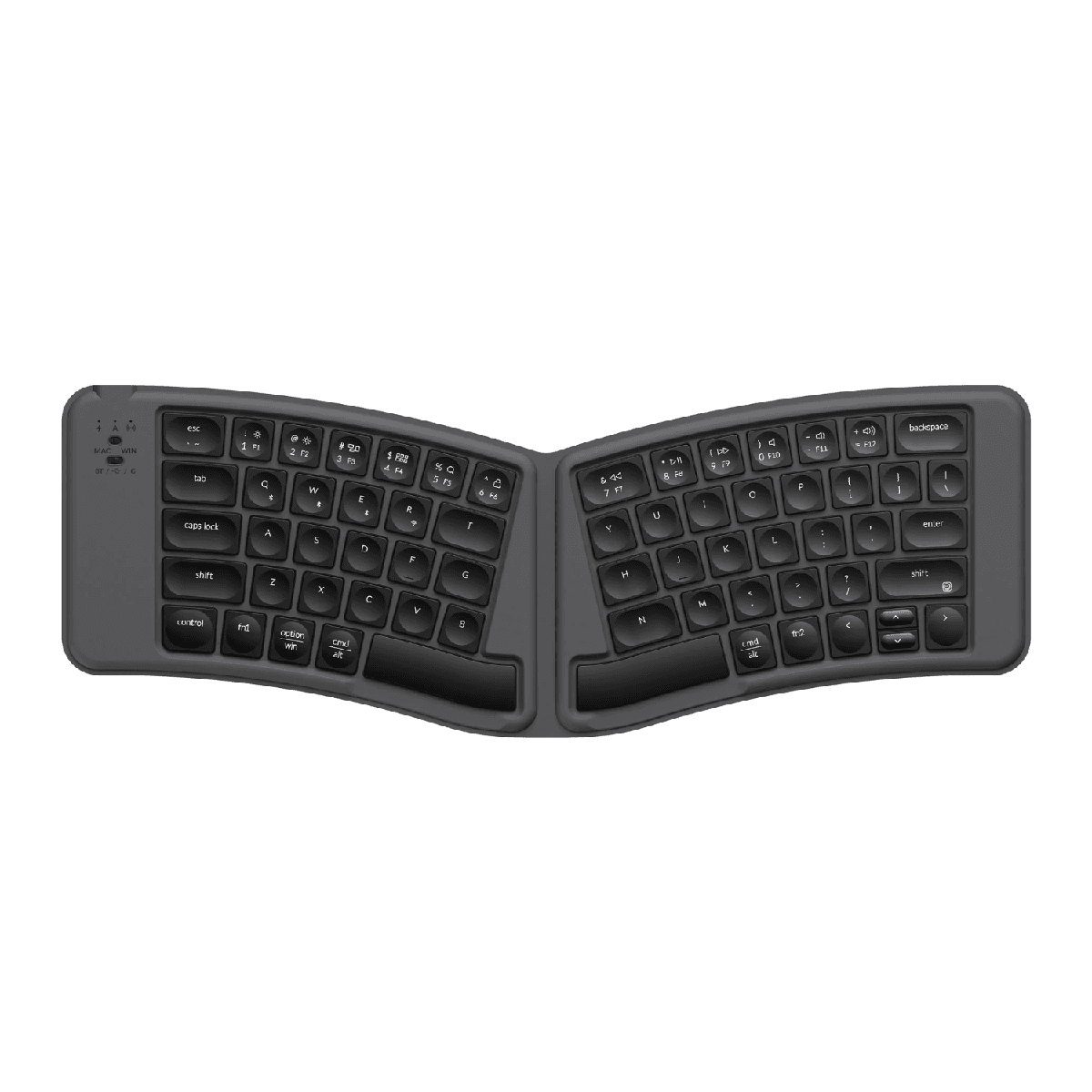 Keychron B11 Pro Ultra-Slim Wireless Foldable Keyboard Alice Layout - Space Gray
