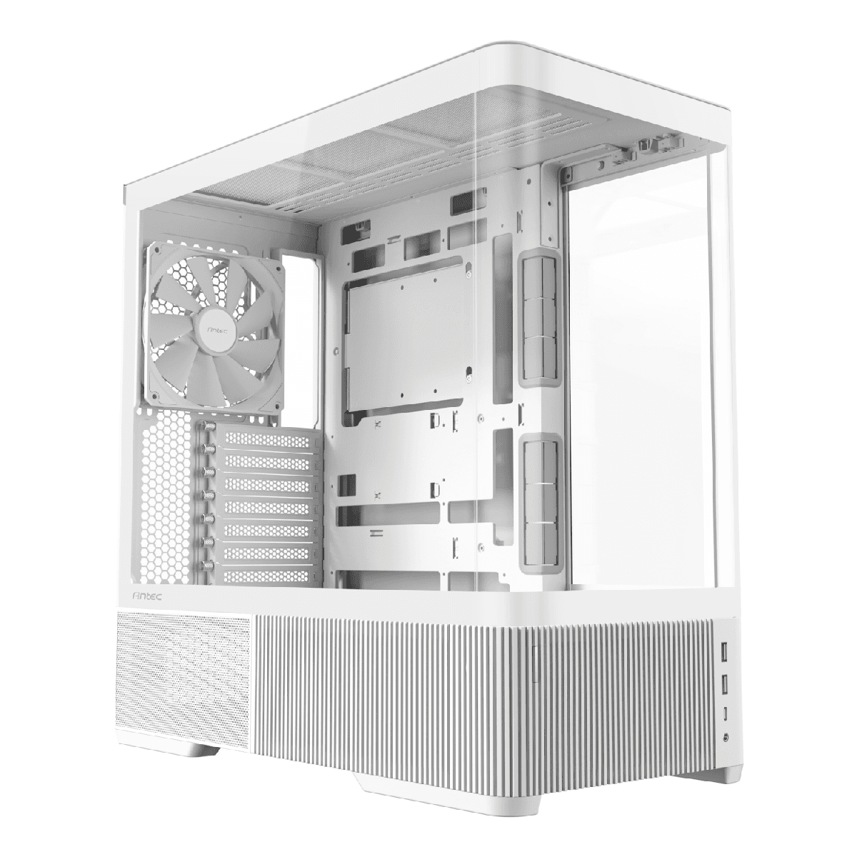 Antec C6 CURVED AIR ATX | Micro-ATX | ITX Mid-Tower Gaming Chassis - White