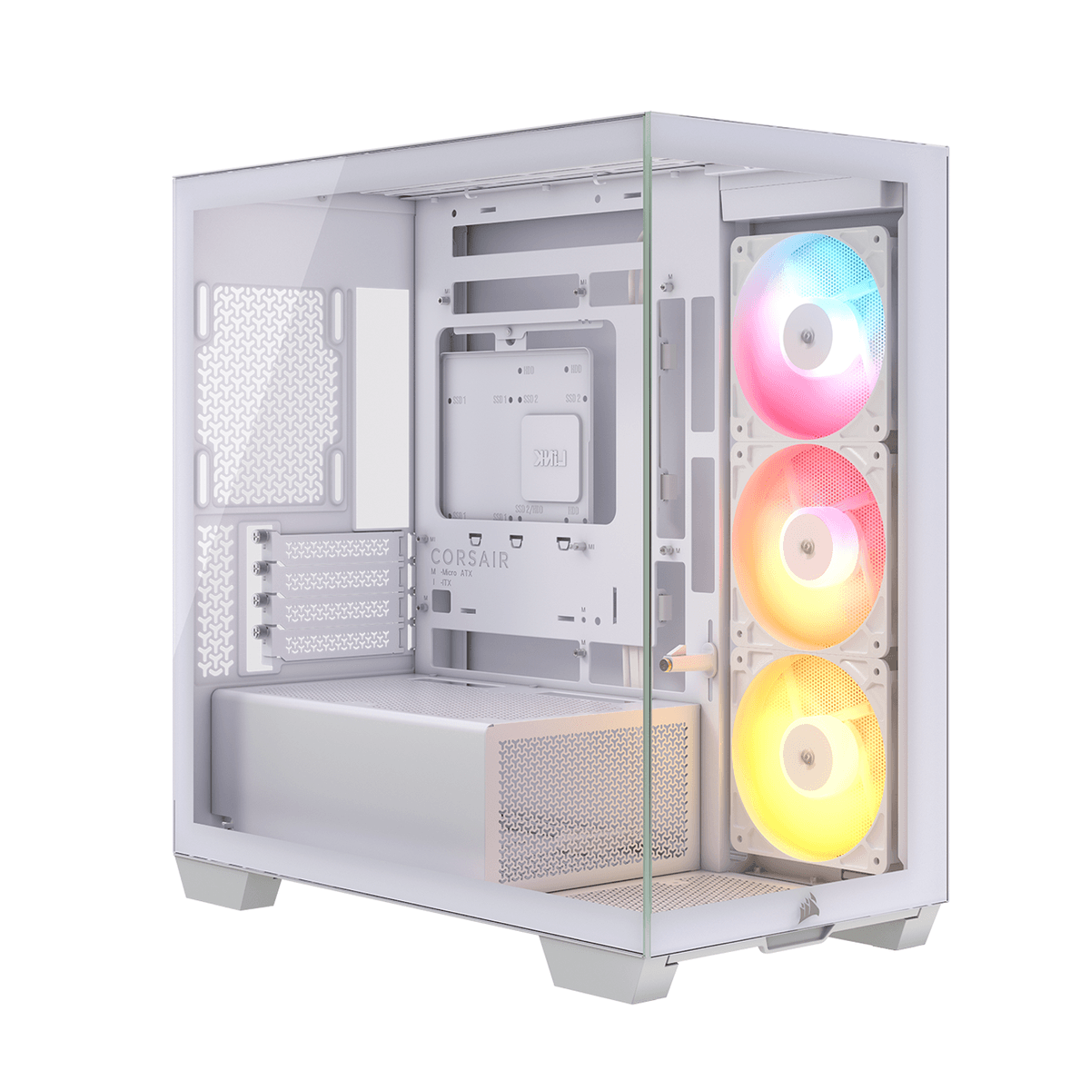 Corsair 2800X RS-R ARGB Micro-ATX PC Case – White