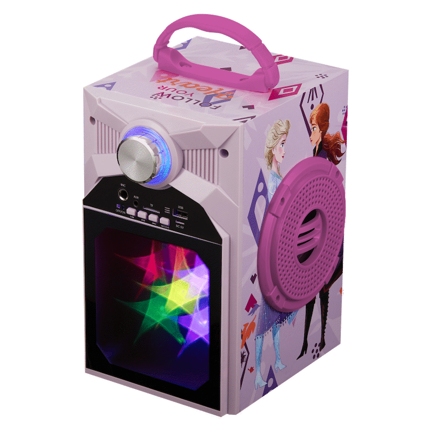 Disney Frozen Classic LED Stars Karaoke Machine with Microphone
