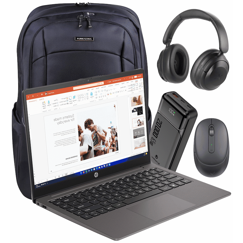 HP Laptop CU3K6ES#ACQ - 245 G10 14-inch 8GB/256GB Win11 Bag+Mouse+Headphone+PB