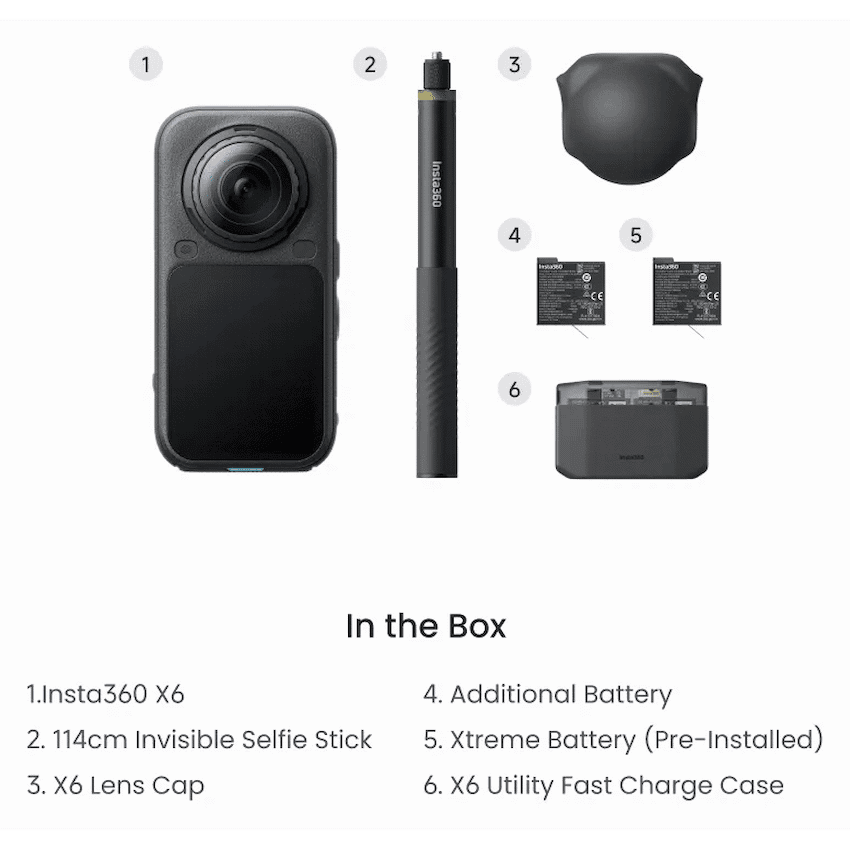 Insta360 X6 Essential Bundle - Black