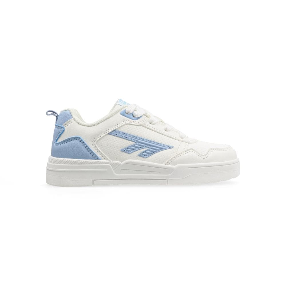 Broadway Low Lace JNR - White/Skyway