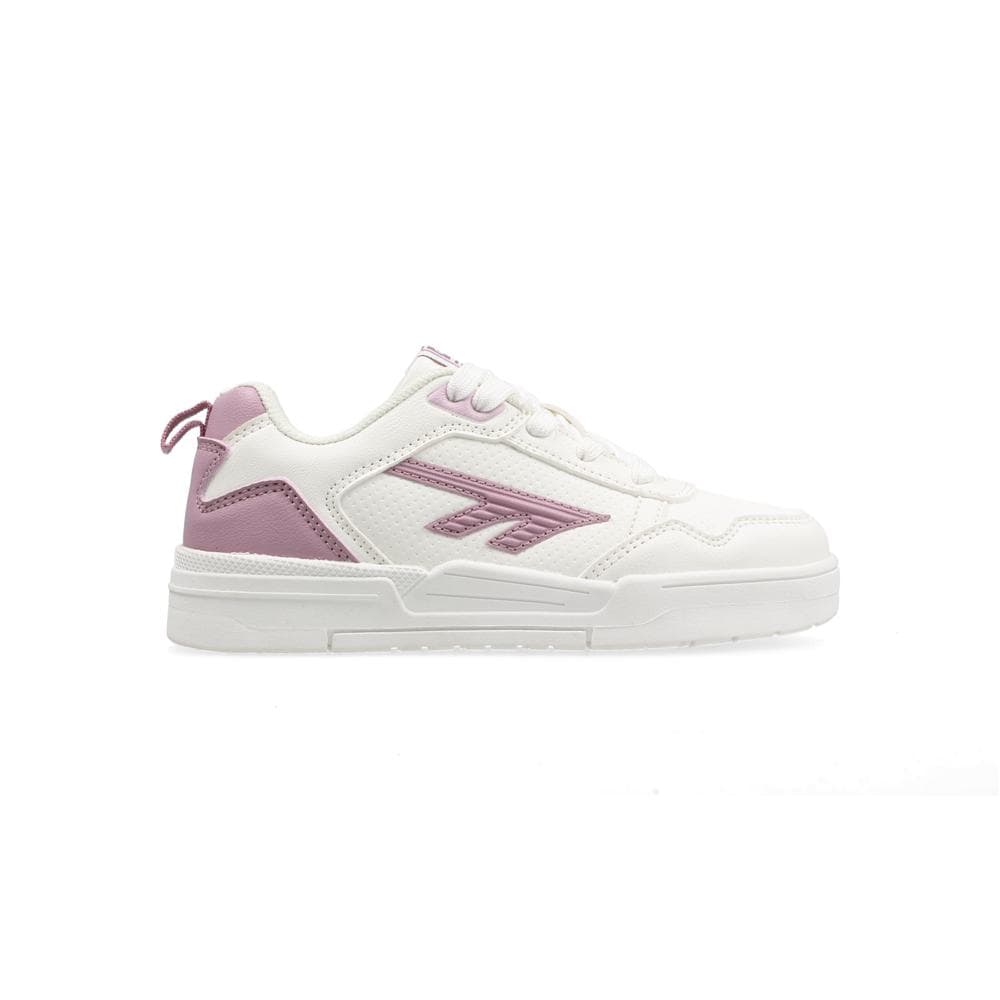 Broadway Low Lace JNR - White/Lavender Mist
