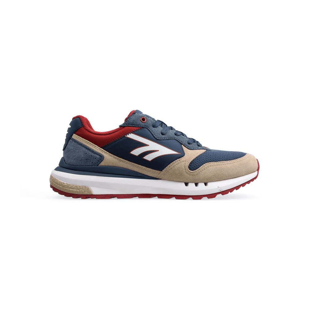 Hi-Tec Cortado PU Suede - Maroon/Navy