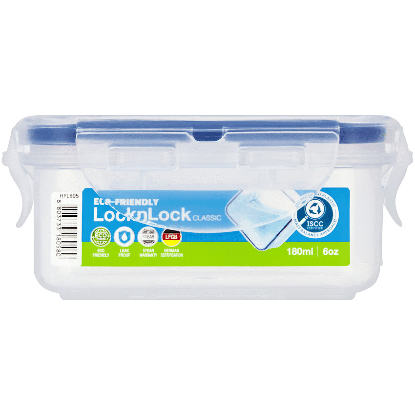 LocknLock rect container 180ml ( Order in Qty of 4)