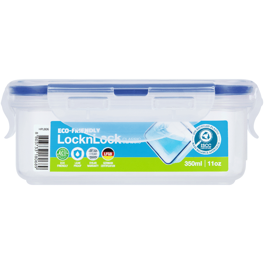 LocknLock rect container 350ml ( Order in Qty of 6)
