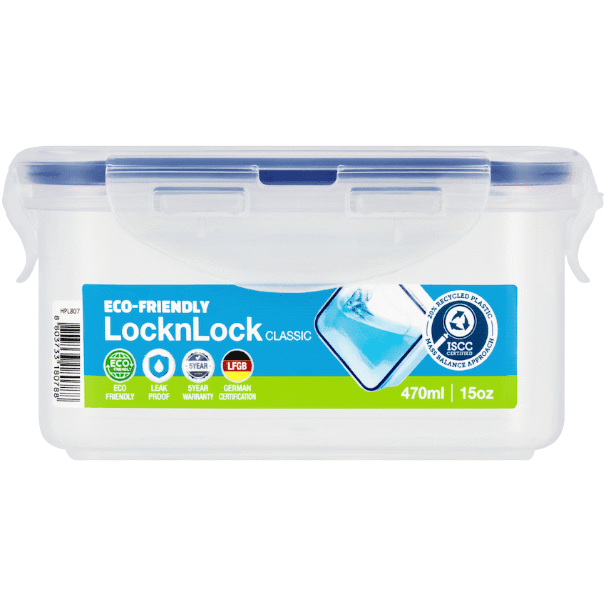 LocknLock Rectangular Airtight Container 470ml ( Order in Qty of 6)