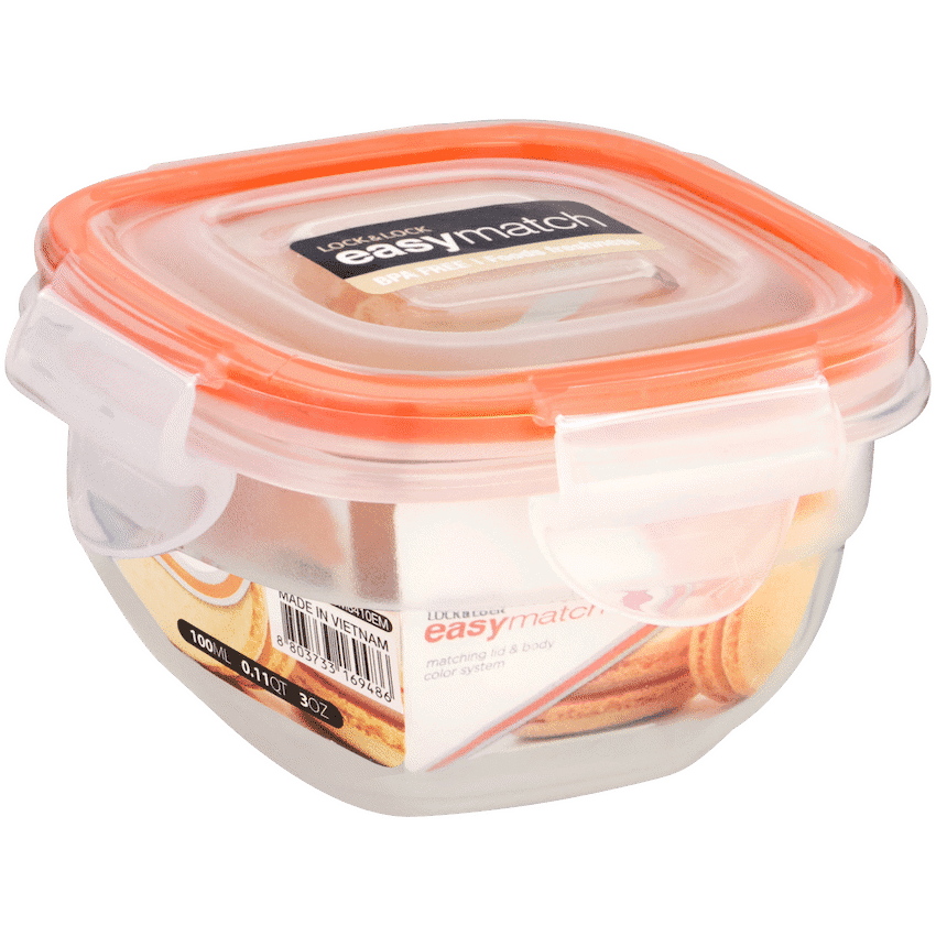 LocknLock Easy Match square 100ml ( Order in Qty of 4)