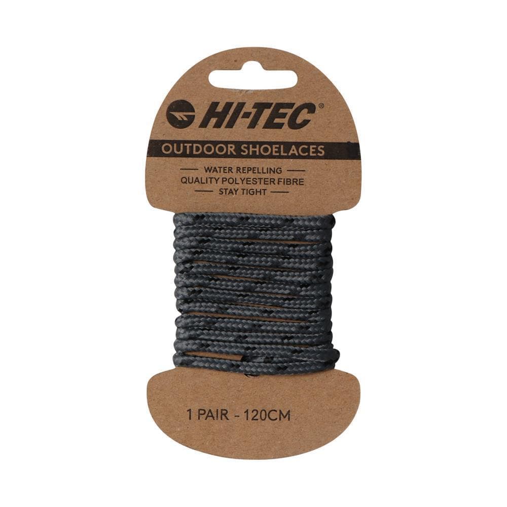 Hi-Tec Laces-Outdoor 120Cm Single Pack - Grey/Black Fleck