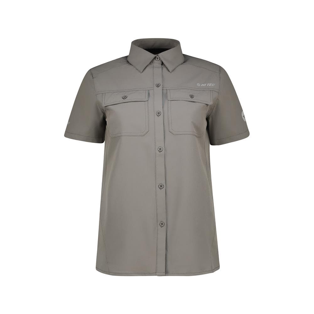 Ladies Tech Short Sleeve Shirt - Charcoal