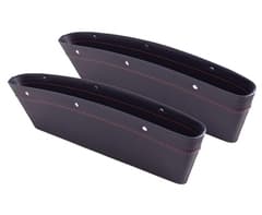 2-Piece Car Seat Gap Organiser - Black