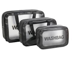 Clearview 3-Piece Wash Bag Set