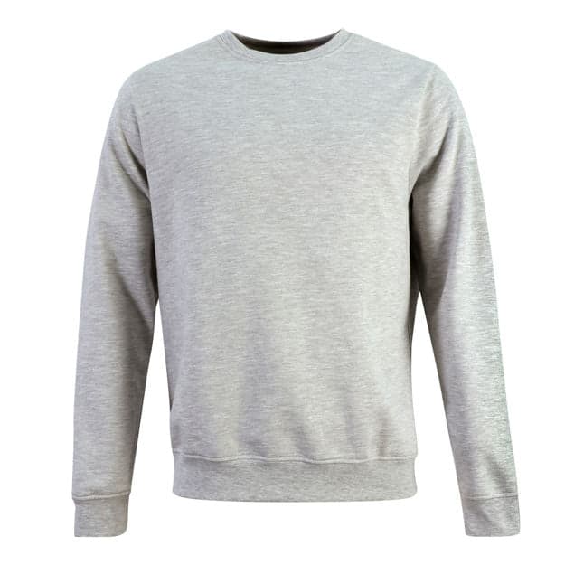 The Kartal 280g - Unisex 100% Cotton Sweater (Semi-fitted) - Grey Melange