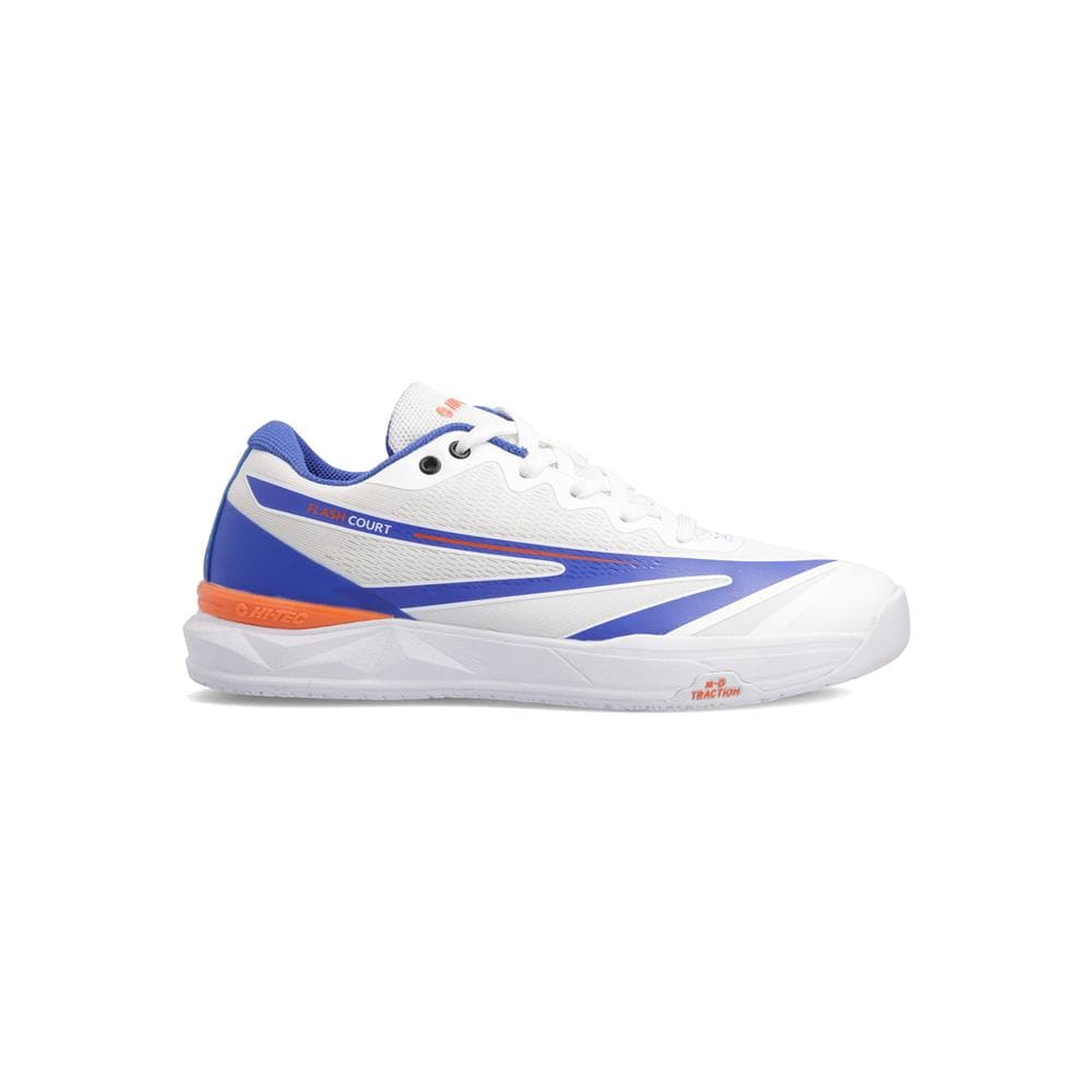 Flash Court - White/Blue/Red Orange