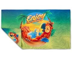 Smooth Custom Double-Sided Beach Towel - Large