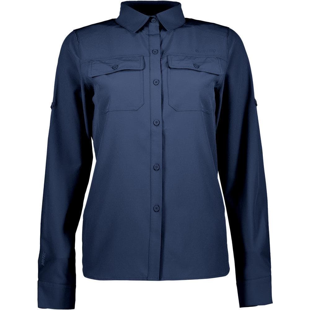 Ladies Tech Longsleeve Shirt - Navy