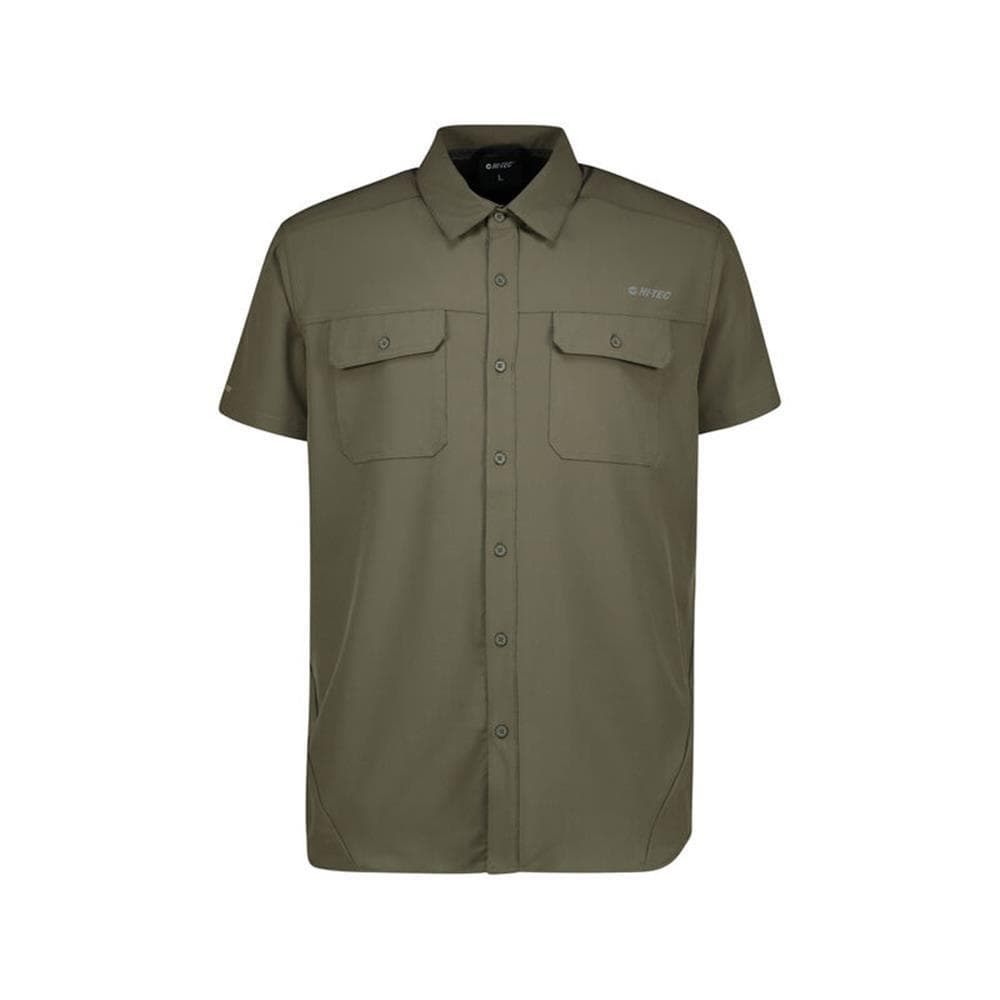 Hi-Tec Mens Tech Shortsleeve Shirt - Olive