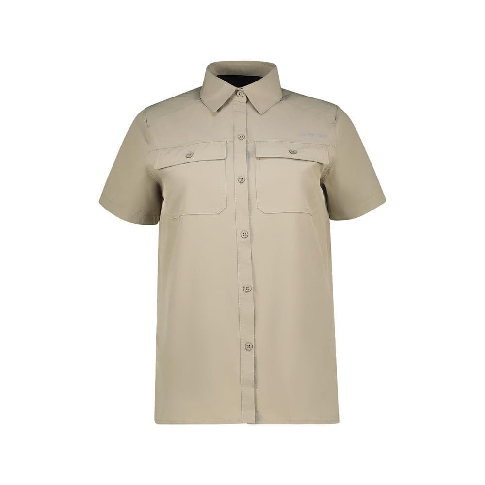 Ladies Tech Short Sleeve Shirt - Stone