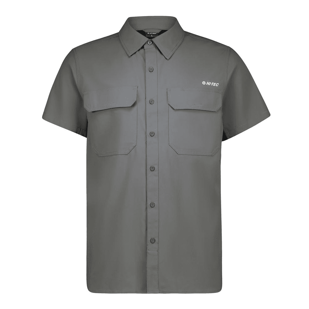 Hi-Tec Mens Bush Short Sleeve Shirt - Shadow Grey